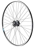 Vuelta Fahrradfelge 28 Zoll Vorderrad inkl. Shimano Nabendynamo DHC30003 VA - Made in Germany Vorderrad Felge Schwarz - für V-Brakes/Felgenbremse - 622x19C Hohlkammer-Felge 1600g, Fahrradfelgen Cut 19