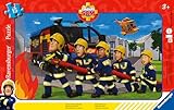 Ravensburger Kinderpuzzle 12001030 - Unsere Retter im Einsatz - 15 Teile Fireman Sam Rahmenpuzzle für Kinder ab 3 Jahren