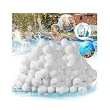 VAZILLIO Filterballs 1500g Pool Filterbälle ersetzen 54kg Filtersand für sandfilteranlagen, Schwimmbad, Filterpumpe, Aquarium Sandfilter