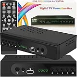 Retoo DVB-T2 Receiver mit HDMI Full HD 1080p, Digital Empfänger mit H.265 HEVC, Kabel-Receiver mit USB, Mediaplayer mit PVR, SCART, Terrestrischer Decoder, Fernbedienung, Schwarz