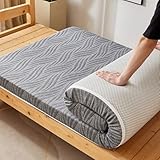 Campingmatratze Memory Foam Roll-up Futonmatratze für Innen und Außen Tragbare Bodenmatratze für Auto Sofa und Gästebett 5/8cm dick 60x100cm