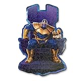 Trefl – Konturenpuzzle aus Holz: Marvel Avengers, Thanos auf dem Thron – 160 Stücke, Wood Craft, Unregelmäßige Formen, 10 Figuren, Premium Modern Puzzlespiel, für Erwachsene und Kinder ab 9 Jahren
