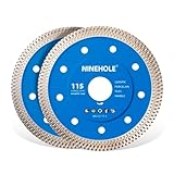 2x 115mm Diamant Fliesenscheibe, Diamantscheibe Trennscheibe für Fliese, Feinsteinzeug, Marmor, Keramik und Naturstein, Extra Dünn Diamant Trennscheibe