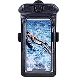 Vaxson Hülle Schwarz, kompatibel mit Samsung Galaxy Quantum5 Quantum 5, Wasserdichte Tasche Handyhülle Waterproof Pouch Case [nicht Displayschutzfolie Schutzfolie ]
