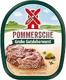 Pommersche Gutsleberwurst grob 125g im Becher