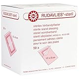Noba Rudavlies, steriles Verbandpflaster, Wundverband, Pflaster, 10x8cm, 50 St