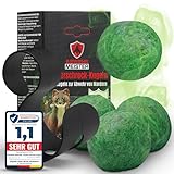 ABWEHR MEISTER Original 4X Marderschreck-Kugeln inkl. PKW-Halterung, Marderschreck Auto mit Sofort und Langzeitwirkung, Marderabwehr zum Schutz vor Marder im Motorraum Made in Germany