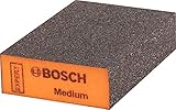 Bosch 1x EXPERT S471 Standard Schleifschwämme (für Farbe auf Holz, Weichholz, Ø 69 x 97 x 26 mm, mittel, Professional Zubehör Handschleifen)