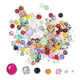 1 Beutel DIY-Schmuckperlen, schillernde Perlen für Halskette, Ohrringe, Armband, Herstellung, Tasche, Bastelzubehör