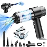Kabellos Handstaubsauger, 13000Pa Akku Handstaubsauger, Aufladbar Tragbar Leicht Staubsauger mit LED-Licht, Auto Staubsauger mit Zubehör für den Haus, Auto, Küche, Tierhaare, Office Reinigung