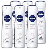 6 er Pack Nivea Soft Touch Quick Dry 48H Antitranspirant- Deo Spray Deodorant 6 x 150ml