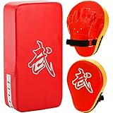 WUWEOT 2-in-1 Boxhandschuhe Kick-Pack Set Boxhandschuhe Taekwondo Kick-Pads, Curved Focus Punching-Handschuhe, verstellbares weiches Schild, langlebige Trainingspads Set