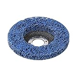 Schleifscheibe, Schleifscheibe 115 125 mm Poly-Streifenscheibe for Winkelschleifer, Bohrung 22 mm, Schleifscheibe, Lack, Rostentfernung, saubere Polierscheibe, 125 x 22 mm, Polieren (Größe: 125 x 22 m