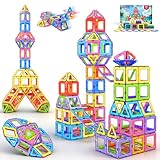COOLJOY Magnetische Bausteine, 40 Teile Magnetbausteine Magnete Kinder, Magnetspielzeug Tiles, Magnet bausteine für Spielzeug ab 3 4 5 Jahre Kinder Jungen und Mädchen Halloween und Christmas Geschenk