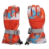 Beaupretty Winter Skihandschuhe Damen Touchscreen Handschuhe mit Rutschfester Oberfläche Winddicht Atmungsaktiv und Warm Outdoor Fahrradhandschuhe für Kalte Tage
