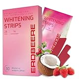 Schonende Zahnaufhellung Whitening Strips - Bleaching Zähne frei von Peroxid für strahlendes Lächeln - schonend Zähn aufhellung - teeth whitening strips zahnbleaching Cocos,Salz Zahnschonend