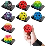 oooaooo 8 Stück Ball Mit Schnur Kinder, Bunt Bälle Bouncing Ball An Schnur, Tennisball Mit Schnur Springball Outdoor Spiele Für Kinder Für Familienspiele Spiele