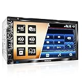 XOMAX XM-2D6907 Autoradio mit Mirrorlink für Android I kapazitiver 6,9' / 17,5 cm Touchscreen Bildschirm I DVD, CD, USB, SD, AUX I Bluetooth Freisprecheinrichtung I 2 DIN