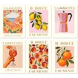 WIKOGDFE Malen nach Zahlen Erwachsene,6 Stück Mini Malen nach Zahlen Obst-Set,handgemaltes Ölgemälde Kit mit Pinseln und Acrylpigment,für Anfänger,Küchen und Esszimmern Deko,Geschenk