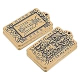 NIYANGLE 4 Stück Feiner Anhänger The God Of Fortune Amulett Glücksbringer für Männer Chinesischer Reichtum Schmuck Feng Shui Glücksbringer Schlüsselanhänger