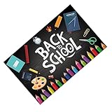 STOBOK Zurück Zum Schulbanner Grenze Zurück Zur Schulfotokulisse Banner-foto-requisite Fotoornamente Tag Banner Für Die Dekoration Erste Hängende Verzierung Willkommen Im Freien Polyester
