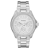 Fossil Damenuhr Cecile Multifunktion, Edelstahl mit 40 mm Gehäusegröße