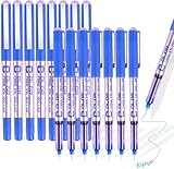 EYEYE Tintenroller mit extra feiner Spitze, 0,5 mm Nadelspitze, inklusive Tintenroller, Blau, 16 Stück