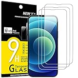 NEW'C 3 Stück, Panzer Schutz Glas für iPhone 14, 13, 13 Pro (6,1'), Frei von Kratzern, 9H Härte, HD Displayschutzfolie, 0.33mm Ultra-klar, Ultrabeständig
