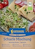 Kiepenkerl BIO Keimsprossen-Saat Scharfe Mischung 1075850 - Scharf-würzige Mischung - für Anzucht-Set - Kräutersamen & Gemüsesamen - Saatgut, Pflanzensamen