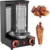 vanenferse Gasgrill, Grill, Vertikaler Broiler-Gyro-Fleischspieß Mit Ölauffangwanne, Rauchfreie Kebab-Grillausrüstung Für Gewerbliche Heimküchen, Individuelle Bedienknöpfe