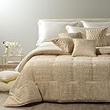 BUO Steppdecke aus Satin Jacquard Caleffi (Gold, Doppelbett)