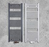 MC Heat Premium Badheizkörper (600x1200 mm Weiß) - Handtuchheizkörper - Handtuchwärmer mit Mittelanschluss