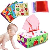 YOGINGO Baby Spielzeug 6 Monate - Tissue Box Montessori Sensorik Hohem Kontrast Spielsachen, Jungen & Mädchen Kinder Frühes Lernspielzeug Geschenke