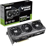 ASUS TUF Gaming GeForce RTX 4070 SUPER 12GB GDDR6X OC Edition Gaming Grafikkarte (NVIDIA GeForce RTX4070 DLSS 3, PCIe 4.0, 1x HDMI 2.1a, 3x DisplayPort 1.4a, TUF-RTX4070S-O12G-GAMING, schwarz)