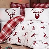 Mixibaby Feinflanell Winter-Bettwäsche Hirsch 2tlg. 100% Baumwolle