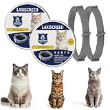 Katzenhalsbänder – natürlicher Schutz mit ätherischen Ölen (16 Monate) – leicht, verstellbar und wasserdicht, ideal für ausgewachsene Katzen und Kätzchen ab 7 Wochen, 2 Stück