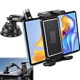 HIAHXC Tablet Halterung Auto,iPad Autohalterung Saugnapf Vorne Zubehör Ständer,Universal 360° Drehbare Armaturenbrett Windschutzscheibe für 4.7-9.7 Zoll Tablets und Smartphones