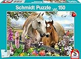 Schmidt Spiele 56421 Stute und Fohlen, 150 Teile Kinderpuzzle, bunt