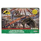 JURASSIC WORLD 30. Jubiläum Adventskalender - 24 Türchen mit Mini-Dinosauriern, Menschenfiguren und Teilen für einen aufregenden Spielbereich, für Kinder ab 4 Jahren, HTK45