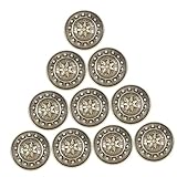 MUELODSIC 15 Stück Teiliges Vintage Metallknöpfe für DIY Kleidung Nähen Britischer Stil Antikoptik Dekorative Knöpfe für Anzüge Mäntel Röcke Vielseitig Einsetzbar