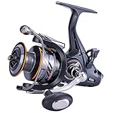 Sougayilang Karpfen Angelrolle 5 + 1 Abgeschirmt Edelstahl BB-Carbon Fiber Drag Freilaufrolle Karpfenrolle für Salzwasser oder Süßwasser Spinnen Angelrolle-60