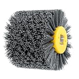 Schleifbürsten für Holz #320 Körnung Nylonbürste für Winkelschleifer Bohrmaschine Borstenbürste Holz zum Entgraten Entrosten Schleifen und Polieren (120 Körnung, M)