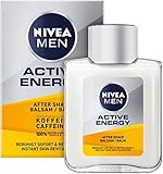 NIVEA MEN Active Energy After Shave Balsam (100 ml), revitalisierendes After Shave, Hautpflege nach der Rasur mit Koffein aus 100% natürlicher Quelle