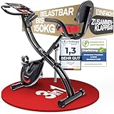 Sportstech X150 Heimtrainer Fahrrad - Klappbar 3in1 Hometrainer Fahrrad Liegeergometer mit Power Ropes, Ergometer Heimtrainer bis 150kg Belastbar, Indoor Bike für Kardio-Training zu Hause
