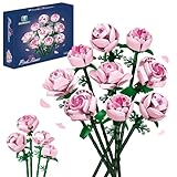 Blumen Baukasten Kompatibel mit Lego für Erwachsene,Rosen für Sie oder Ihn zu Weihnachten,Jahrestag,Botanische Kollektion,Künstliche Blumen Heimdekoration 741 pcs