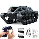 Mostop Ferngesteuerter Panzer im Maßstab 1/16 Transport Militärfahrzeug RC Panzer Offroad Crawler für Kinder, 2,4 GHz Fernbedienung Crawler Drift Tank mit 2 Batterien, 360 ° drehbarer Drifting Army