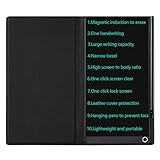Czemo LCD schreibtafel Erwachsene 6.5 Zoll mit Schutzhülle, Wiederverwendbar LCD-schreibtafeln, Digitales Schreibtablett Zaubertafel für Büro, Klassenzimmer, Memo, Notizen, Einfarbig