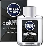 Nivea Men DEEP Control After Shave Lotion, antibakterielles After Shave, für die Hautpflege nach der Rasur, 3er Pack ( 3 x 100 ml)