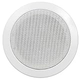 HOLLYWOOD the Starsound Einbaulautsprecher | DL-11 | 50W Lautsprecher, Ø 115mm, Einbautiefe 75mm, für Decken- und Wandeinbau, weiß