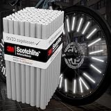Speichenreflektoren [mit ORIGINAL 3M™-Reflexmaterial] super hell I mit StVZO Zulassung I einfache Montage I Fahrrad Speichen Reflektoren I Fahrrad Reflektoren I Katzenaugen Alternative (36 Stück)
